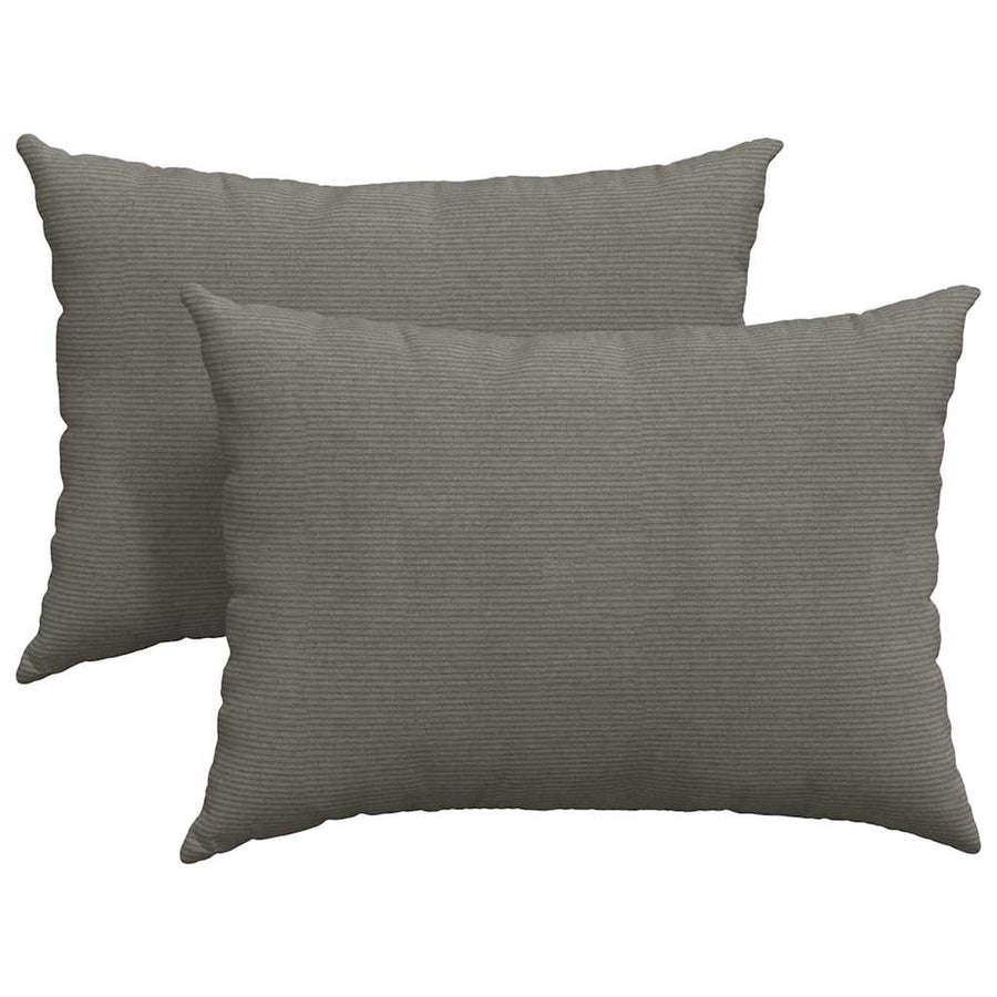 Sofa Kussens 2 pcs Lichtgrijs 70 x 50 cm Katoen Stof