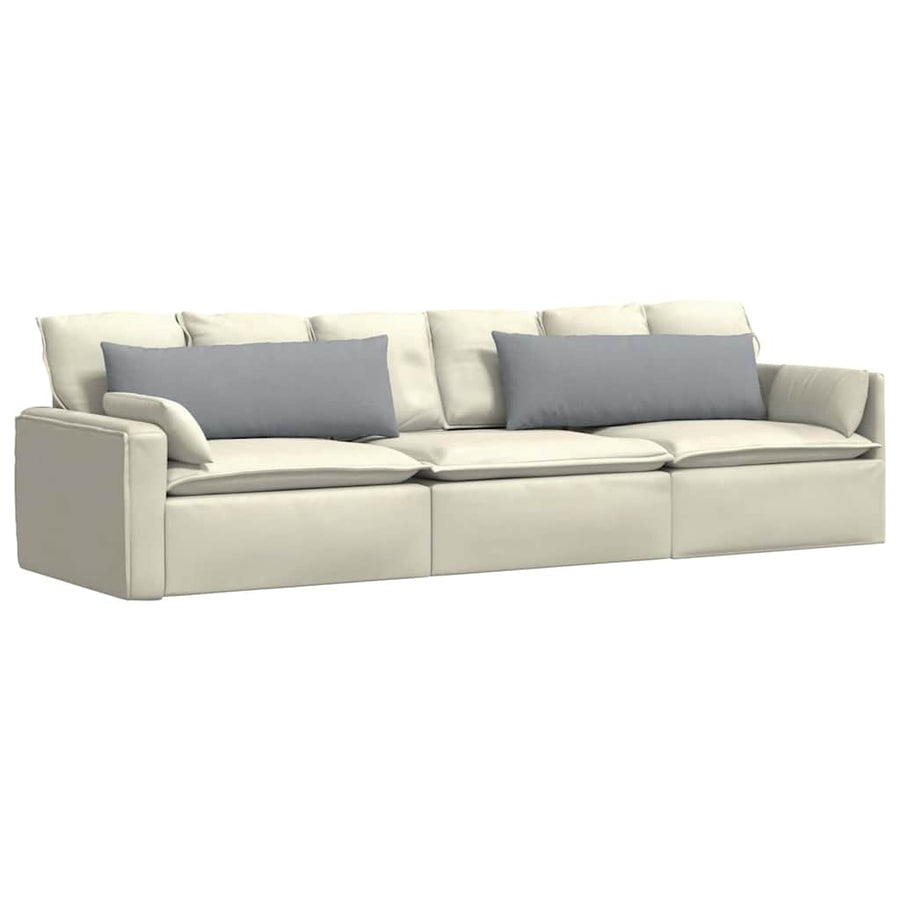 Sofa Kussens Lichtgrijs Stof