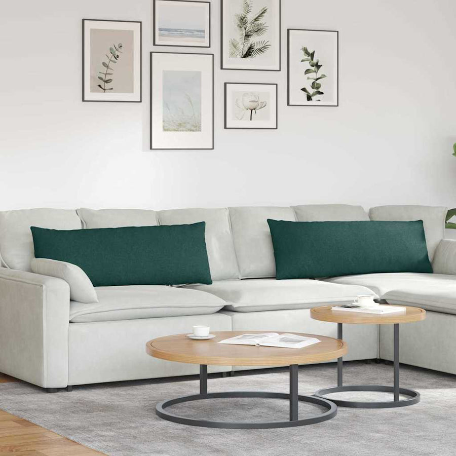 Sofa Kussens Donkergroen Stof
