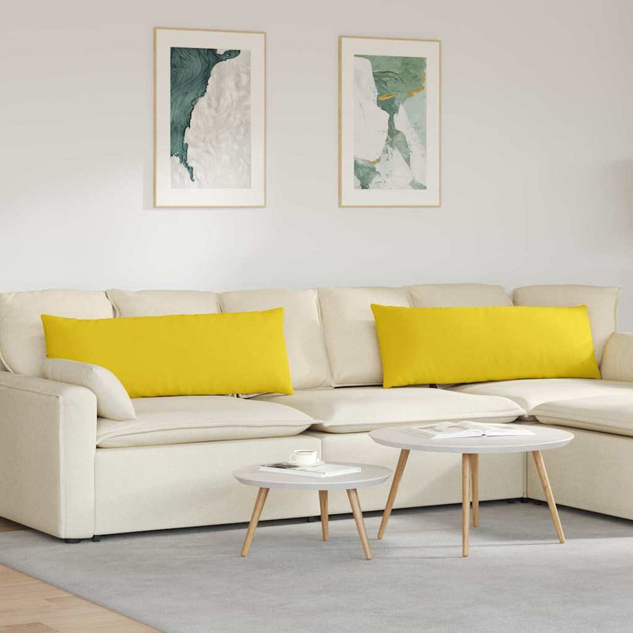 Sofa Kussens Lichtgeel Stof