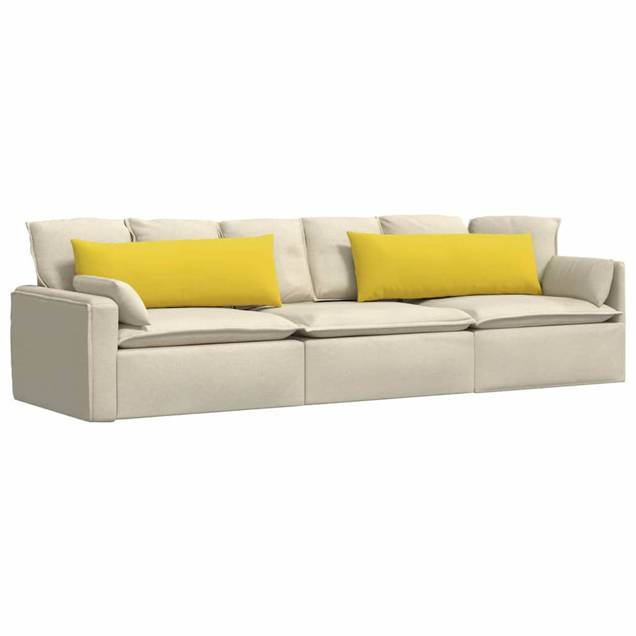 Sofa Kussens Lichtgeel Stof