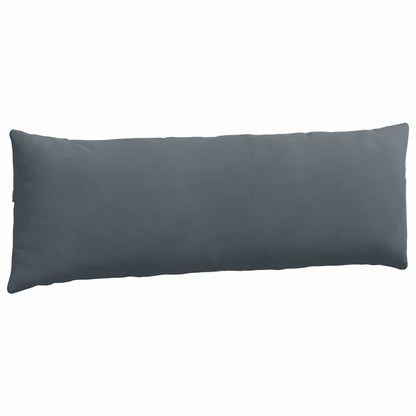 Sofa Kussens 2 pcs Donkergrijs 120 x 40 cm Katoen Stof