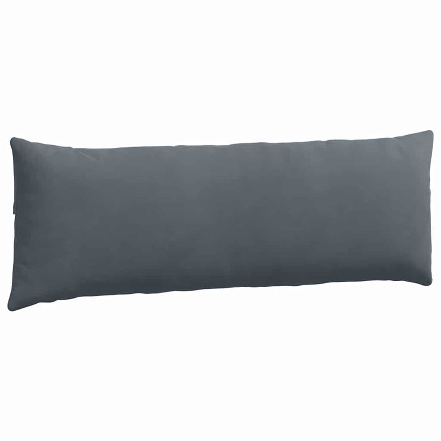 Sofa Kussens 2 pcs Donkergrijs 120 x 40 cm Katoen Stof