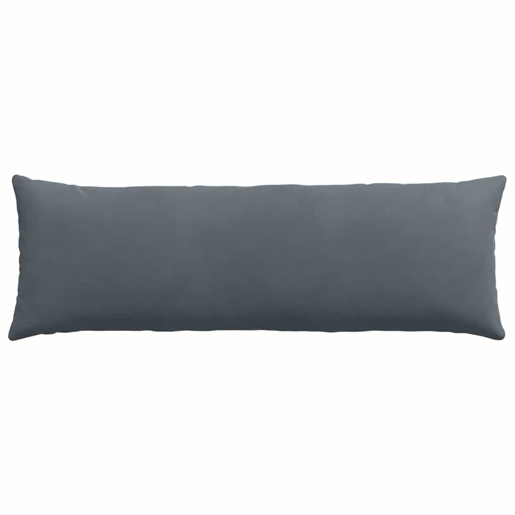 Sofa Kussens 2 pcs Donkergrijs 120 x 40 cm Katoen Stof