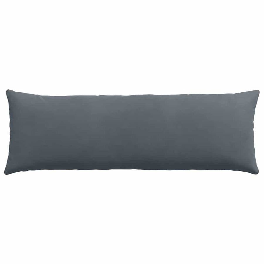 Sofa Kussens 2 pcs Donkergrijs 120 x 40 cm Katoen Stof