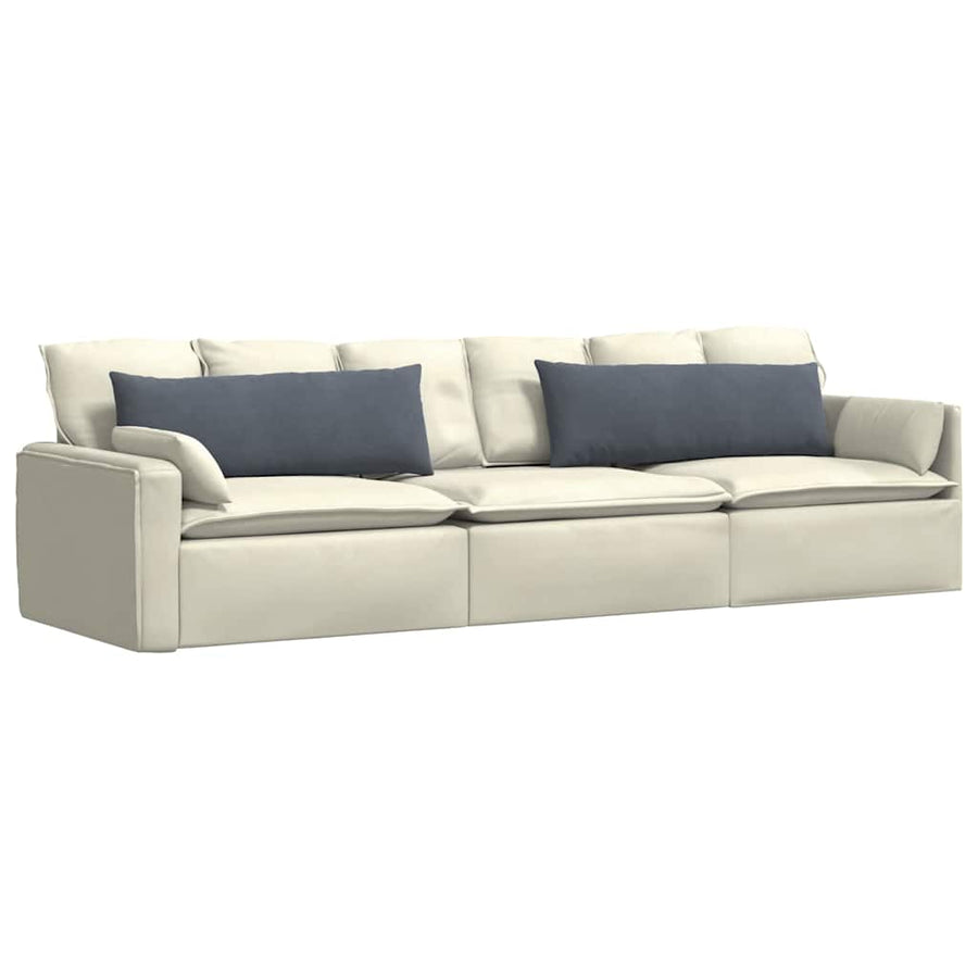 Sofa Kussens 2 pcs Donkergrijs 120 x 40 cm Katoen Stof