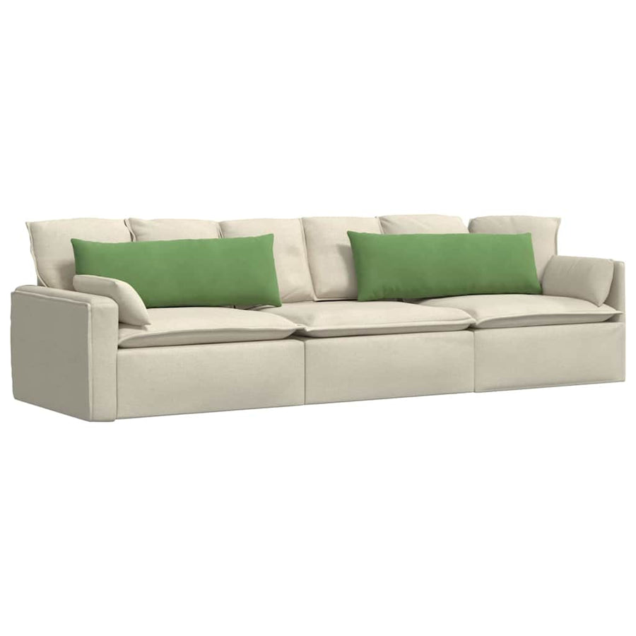 Sofa Kussens 2 stuks Lichtgroen 120 x 40 cm Cordstof