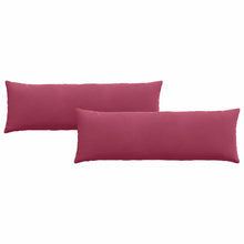 Sofa Kussens 2 pcs Wijnrood 120 x 40 cm Katoen Stof