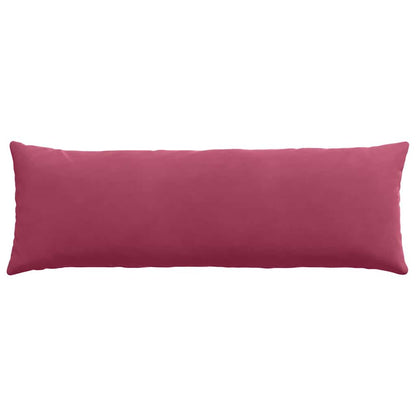 Sofa Kussens 2 pcs Wijnrood 120 x 40 cm Katoen Stof