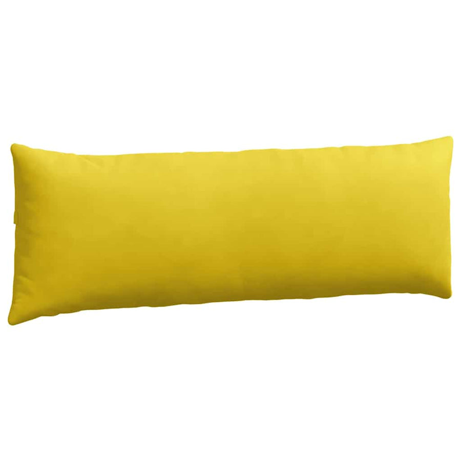 Sofa Kussens 2 pcs Geel 120 x 40 cm Katoen Stof