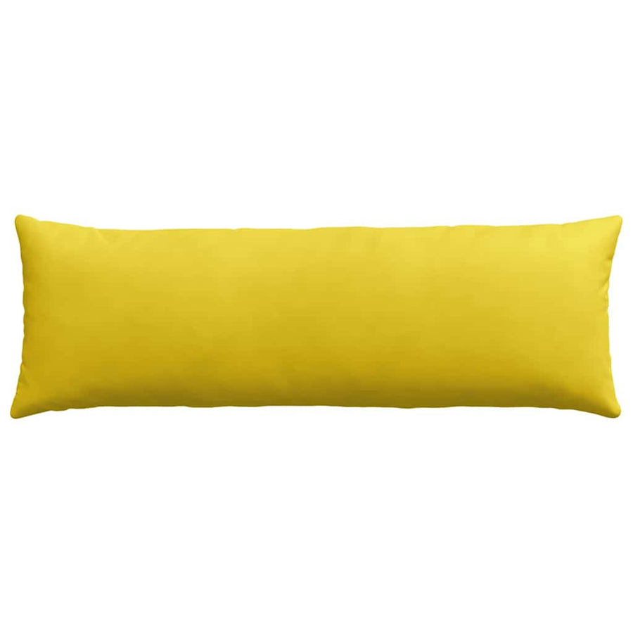 Sofa Kussens 2 pcs Geel 120 x 40 cm Katoen Stof