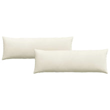 Sofa Kussens 2 pcs Crème 120 x 40 cm Katoen Stof