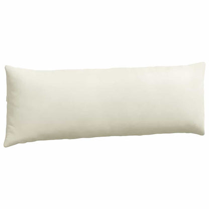 Sofa Kussens 2 pcs Crème 120 x 40 cm Katoen Stof