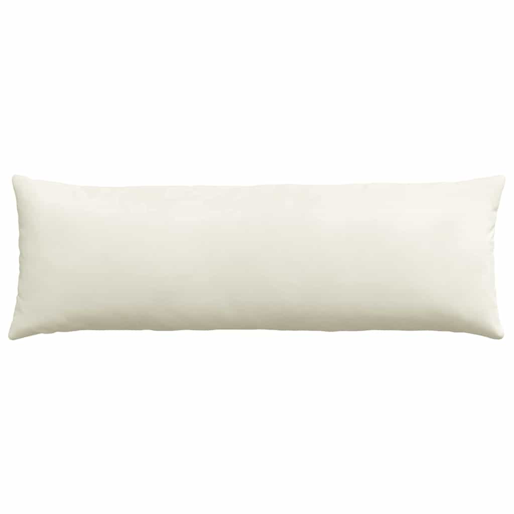 Sofa Kussens 2 pcs Crème 120 x 40 cm Katoen Stof