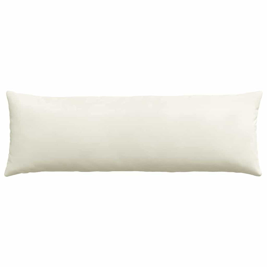 Sofa Kussens 2 pcs Crème 120 x 40 cm Katoen Stof