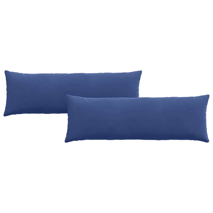 Sofa Kussens 2 pcs Politieblauw 120 x 40 cm Katoen Stof