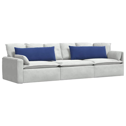 Sofa Kussens 2 pcs Politieblauw 120 x 40 cm Katoen Stof