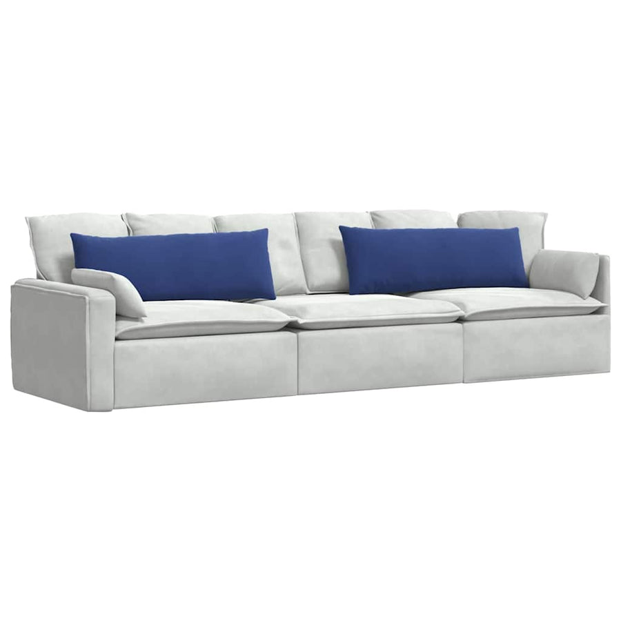 Sofa Kussens 2 pcs Politieblauw 120 x 40 cm Katoen Stof