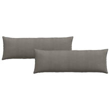 Sofa Kussens 2 pcs Lichtgrijs 120 x 40 cm Katoen Stof