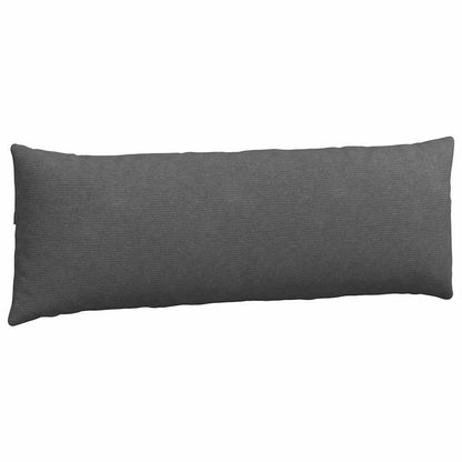 Sofa Kussens 2 pcs Donkergrijs 120 x 40 cm Katoen Stof