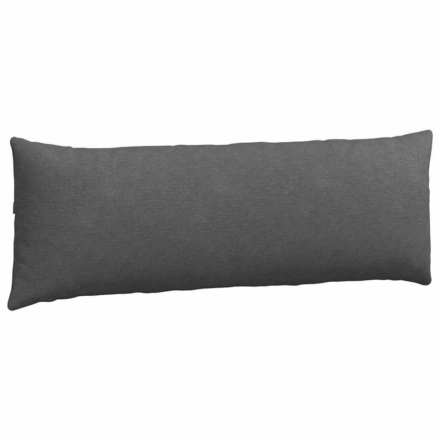 Sofa Kussens 2 pcs Donkergrijs 120 x 40 cm Katoen Stof
