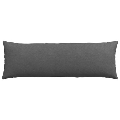 Sofa Kussens 2 pcs Donkergrijs 120 x 40 cm Katoen Stof