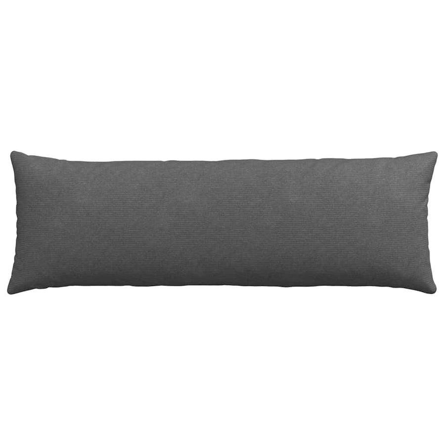 Sofa Kussens 2 pcs Donkergrijs 120 x 40 cm Katoen Stof