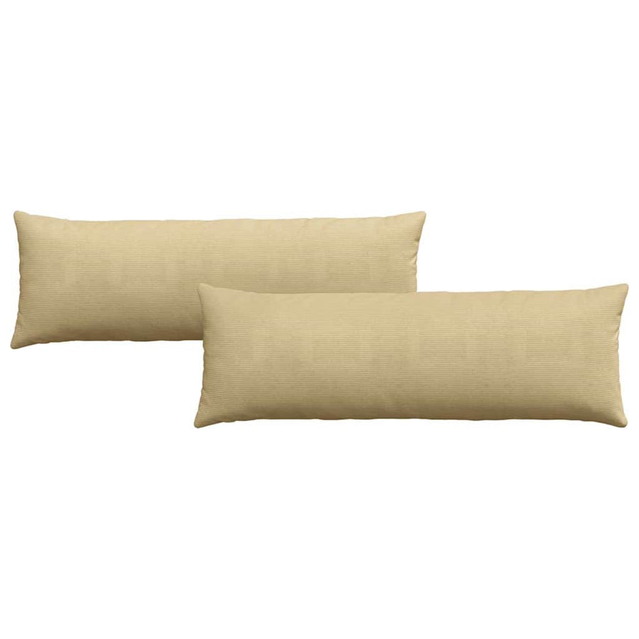 Sofa Kussens 2 pcs Grijs groen 120 x 40 cm Katoen Stof