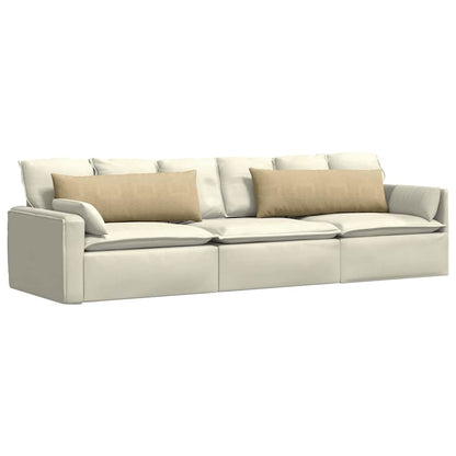 Sofa Kussens 2 pcs Grijs groen 120 x 40 cm Katoen Stof