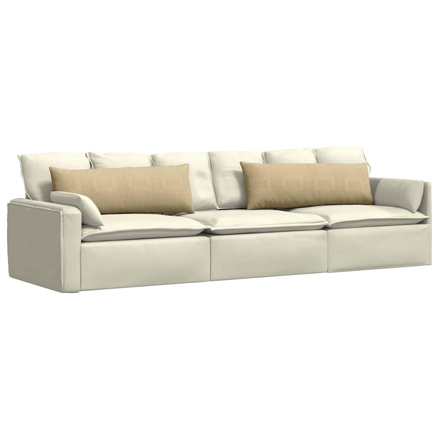 Sofa Kussens 2 pcs Grijs groen 120 x 40 cm Katoen Stof