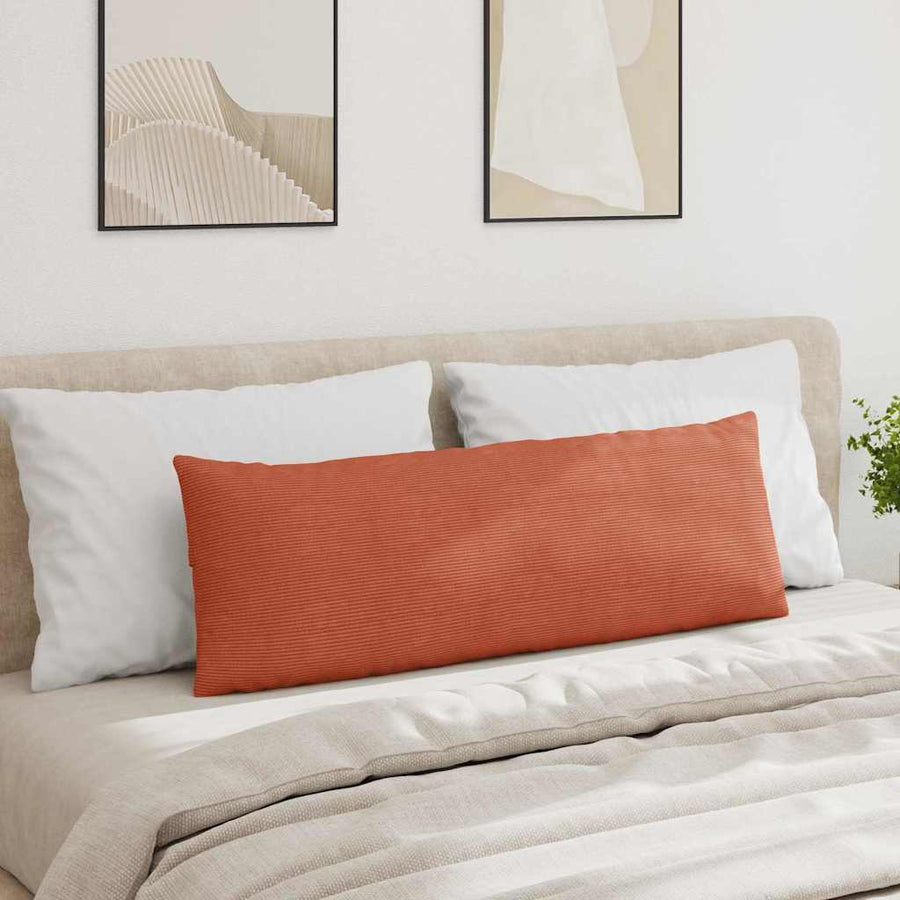 Sofa Kussens 2 pcs Rood-oranje 120 x 40 cm Katoen Stof