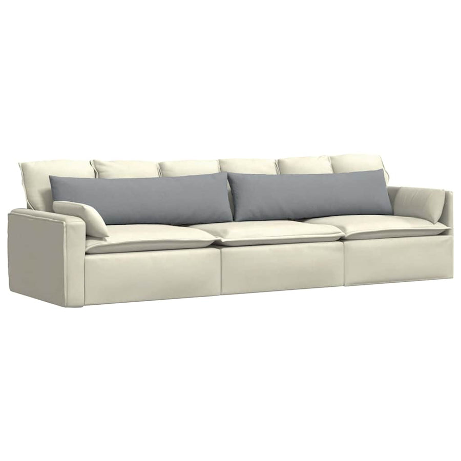 Sofa Kussens Lichtgrijs Stof
