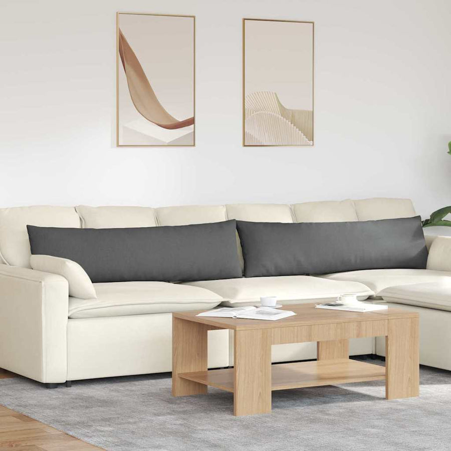 Sofa Kussens Donkergrijs Stof