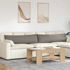 Sofa Kussens 2 stuks Taupe 145 x 40 cm Stof