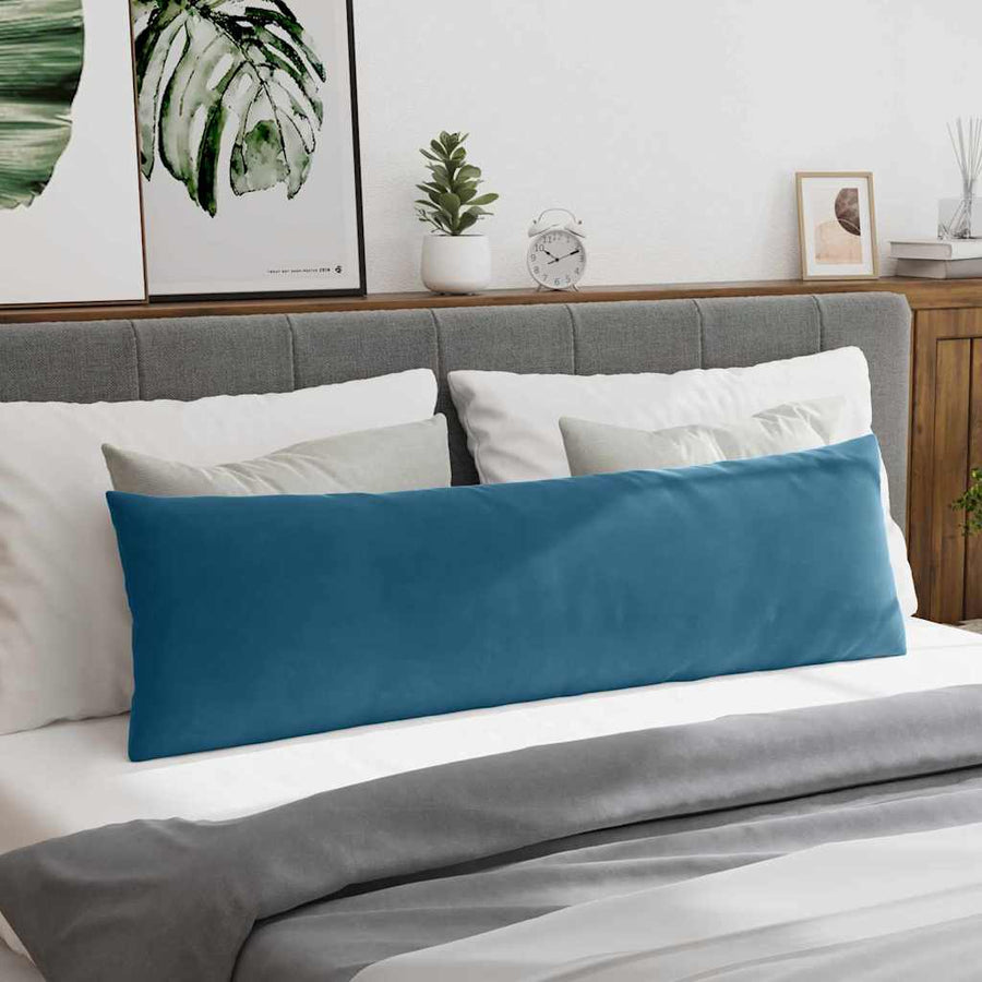 Sofa Kussens 2 pcs Blauw 145 x 40 cm Katoen Stof