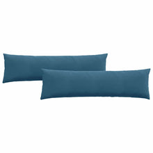 Sofa Kussens 2 pcs Blauw 145 x 40 cm Katoen Stof