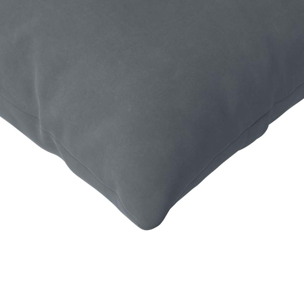 Sofa Kussens 2 pcs Donkergrijs 145 x 40 cm Katoen Stof