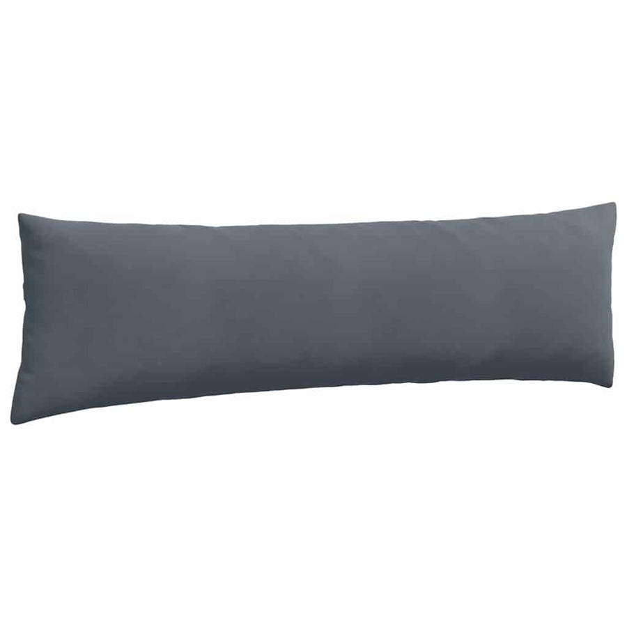 Sofa Kussens 2 pcs Donkergrijs 145 x 40 cm Katoen Stof