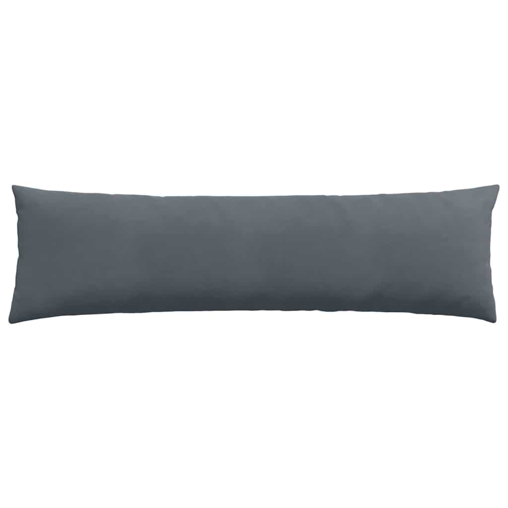 Sofa Kussens 2 pcs Donkergrijs 145 x 40 cm Katoen Stof