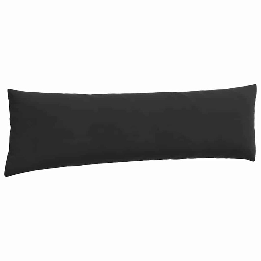Sofa Kussens 2 pcs Zwart 145 x 40 cm Katoen Stof
