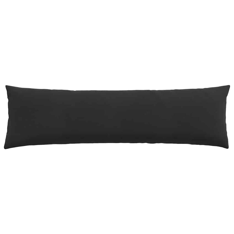 Sofa Kussens 2 pcs Zwart 145 x 40 cm Katoen Stof