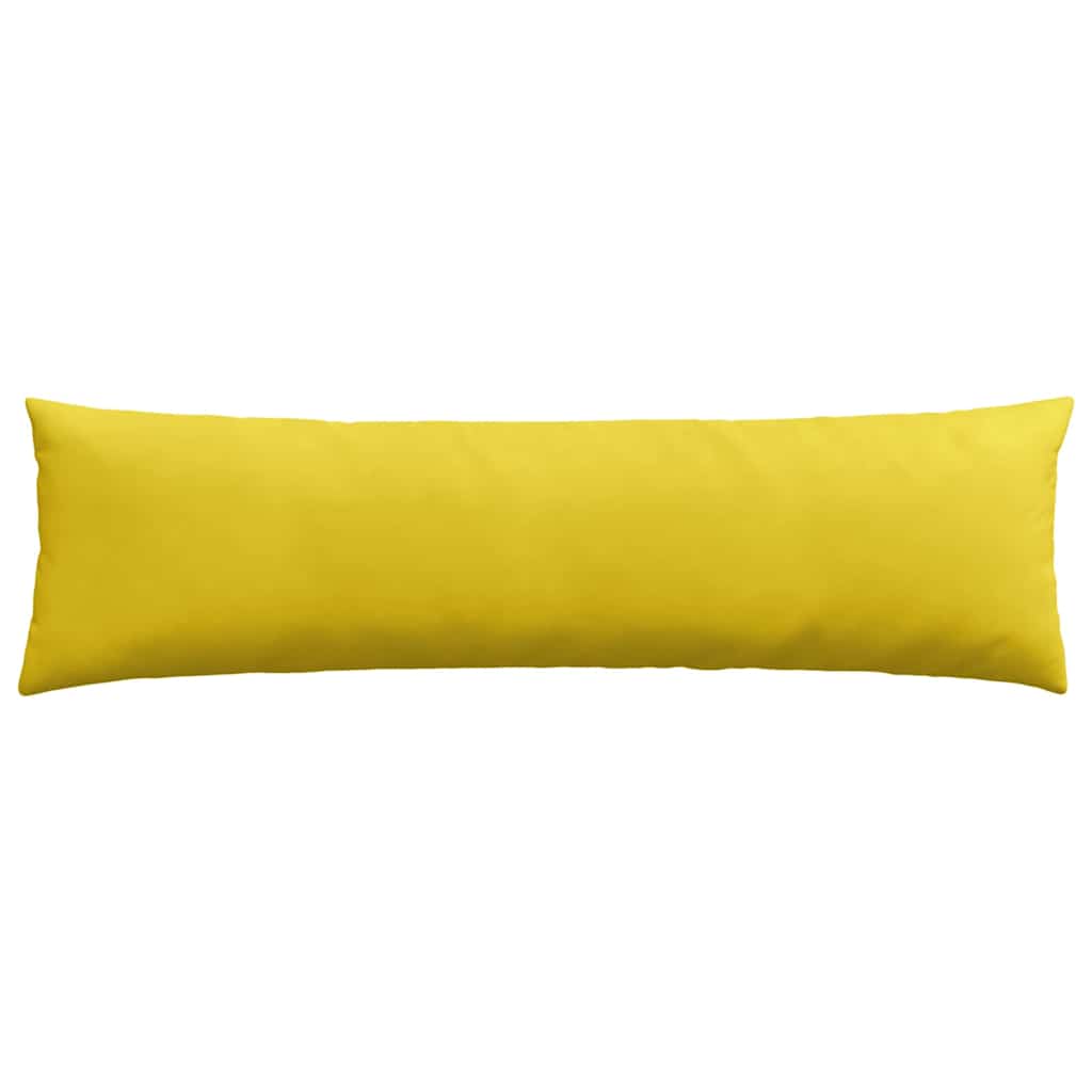 Sofa Kussens 2 pcs Geel 145 x 40 cm Katoen Stof