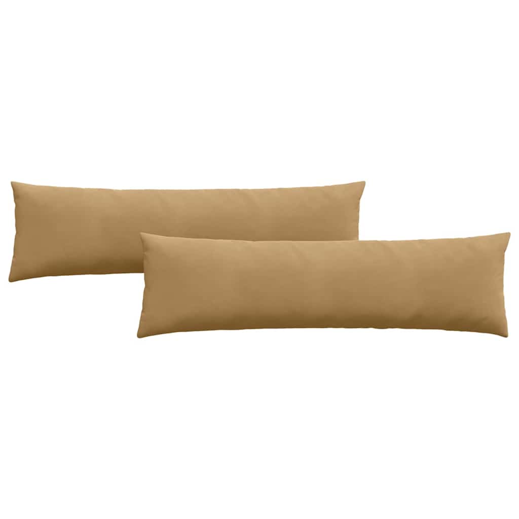 Sofa Kussens 2 pcs Bruin 145 x 40 cm Katoen Stof
