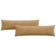 Sofa Kussens 2 pcs Bruin 145 x 40 cm Katoen Stof