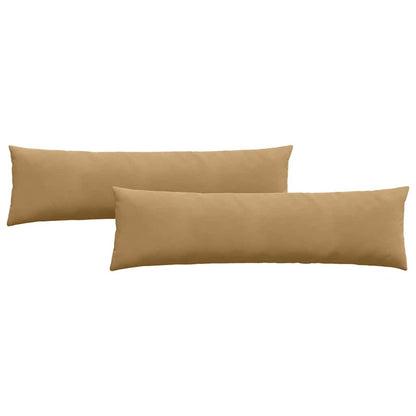 Sofa Kussens 2 pcs Bruin 145 x 40 cm Katoen Stof