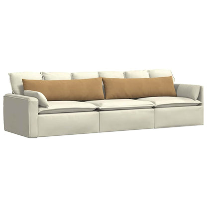 Sofa Kussens 2 pcs Bruin 145 x 40 cm Katoen Stof