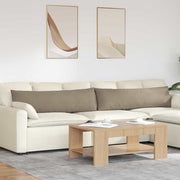 Sofa kussens 2 stuks taupe 145x40x20 cm stof