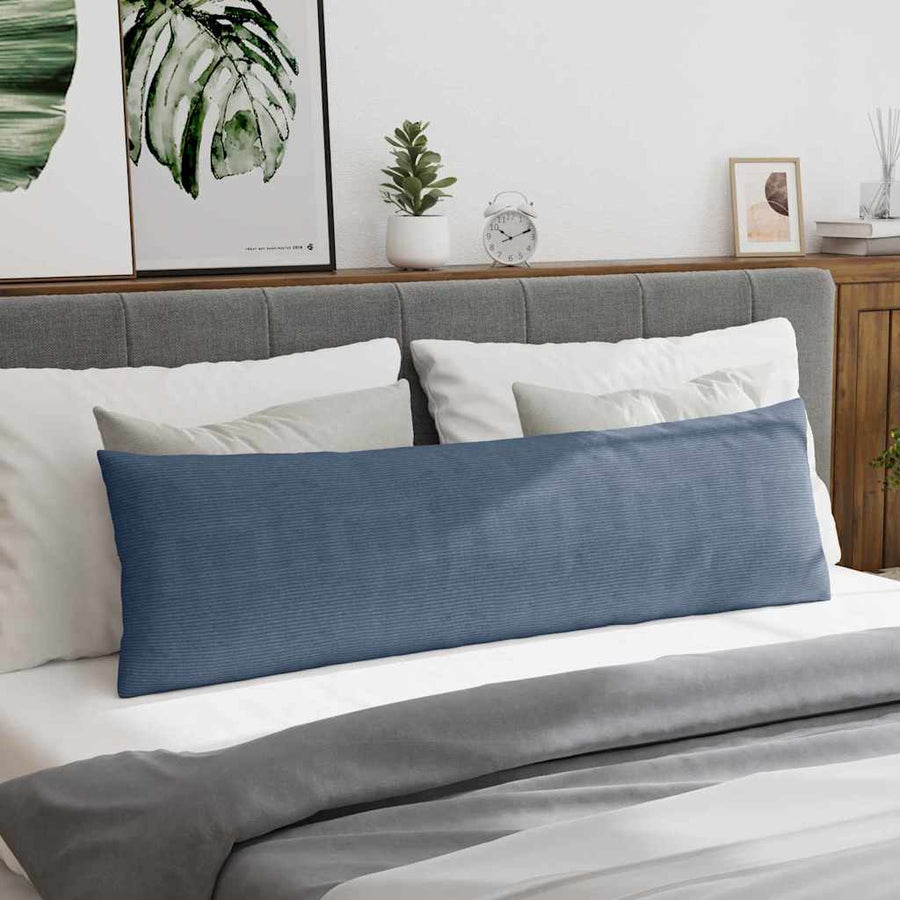 Sofa Kussens 2 pcs Blauw 145 x 40 cm Katoen Stof