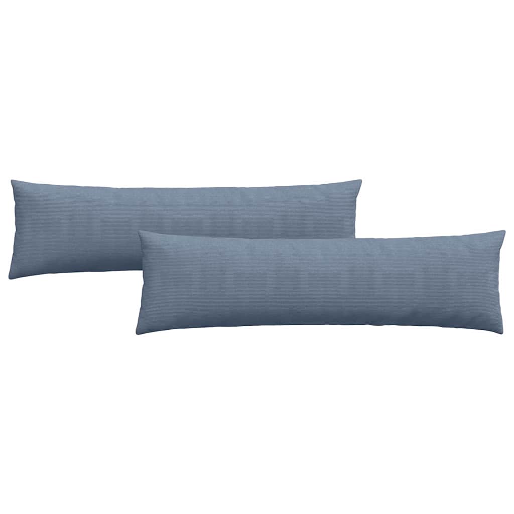 Sofa Kussens 2 pcs Blauw 145 x 40 cm Katoen Stof