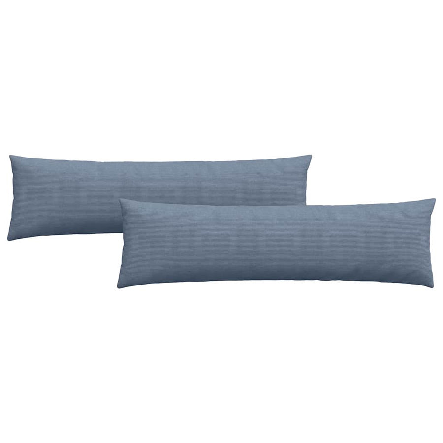 Sofa Kussens 2 pcs Blauw 145 x 40 cm Katoen Stof